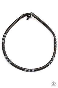Paparazzi ALTITUDE Adjustment - Black Urban Necklace - $5 Jewelry With Ashley Swint