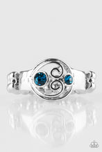 Load image into Gallery viewer, Paparazzi Oceanic Bliss - Blue Rhinestone - Silver Ring - $5 Jewelry With Ashley Swint