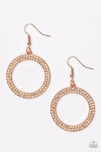 Paparazzi - Bubbly Babe - Copper - Earrings
