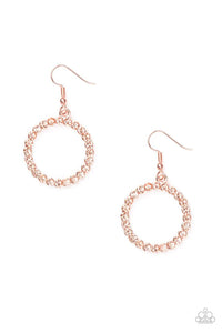 Paparazzi - Bubblicious - Copper - Earrings