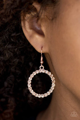 Paparazzi - Bubblicious - Copper - Earrings