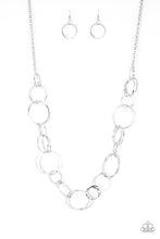 Load image into Gallery viewer, Paparazzi Natural-Born RINGLEADER - Silver Hoops Necklace - 2019 Convention Exclusive - $5 Jewelry With Ashley Swint