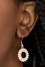 Load image into Gallery viewer, Paparazzi A Proper Lady - Gold - White Pearls Earrings - $5 Jewelry With Ashley Swint