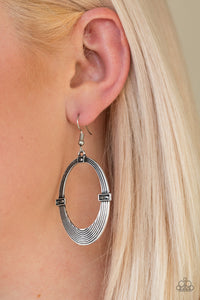 Paparazzi Radiantly Rural - Silver - Hematite - Earrings - $5 Jewelry With Ashley Swint