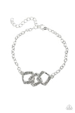 Load image into Gallery viewer, Paparazzi Urban Retreat - Silver - Smoky Rhinestones - Bracelet - $5 Jewelry With Ashley Swint