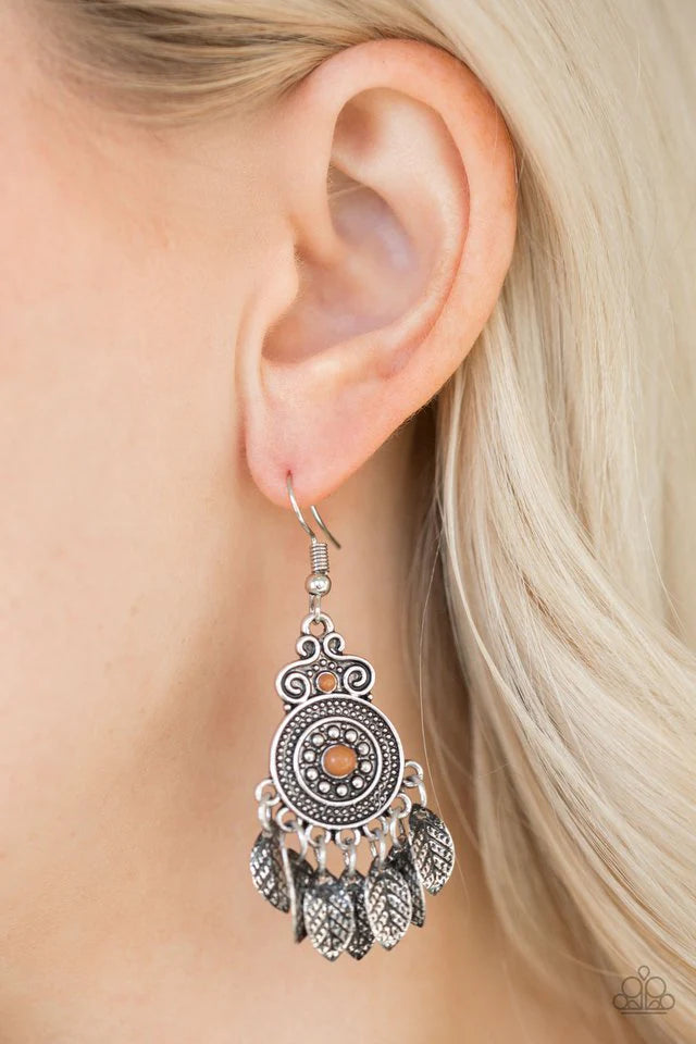 Paparazzi - Lower East WILDSIDE - Brown - Earrings