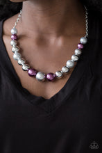 Load image into Gallery viewer, Paparazzi Take Note - Multi - Silver, Purple and Gray Beads - Necklace and matching Earrings - $5 Jewelry With Ashley Swint