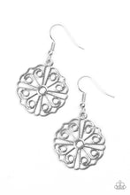 Load image into Gallery viewer, Paparazzi Feeling Frilly - Silver - Filigree Earrings - $5 Jewelry With Ashley Swint