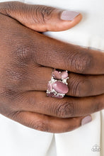 Load image into Gallery viewer, Paparazzi Modern Moonwalk - Purple Moonstones - White Rhinestones - Ring - $5 Jewelry with Ashley Swint