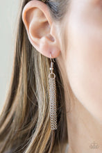 Load image into Gallery viewer, Paparazzi Castle Cabaret - Silver - Hematite Rhinestone - Silver Teardrop Pendant - Necklace and matching Earrings - $5 Jewelry With Ashley Swint