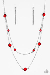 Paparazzi Necklace ~ Raise Your Glass - Red - $5 Jewelry with Ashley Swint
