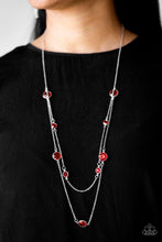 Load image into Gallery viewer, Paparazzi Necklace ~ Raise Your Glass - Red - $5 Jewelry with Ashley Swint