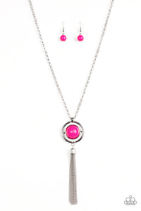 Paparazzi Always Front and Center - Pink - Necklace & Earrings - $5 Jewelry With Ashley Swint