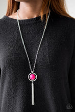 Load image into Gallery viewer, Paparazzi Always Front and Center - Pink - Necklace &amp; Earrings - $5 Jewelry With Ashley Swint