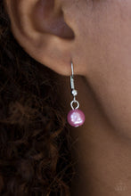 Load image into Gallery viewer, Paparazzi Elegant Ensemble - Purple Pearls - Silver Chain Necklace and matching Earrings - $5 Jewelry With Ashley Swint