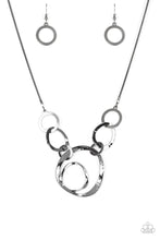 Load image into Gallery viewer, Paparazzi Progressively Vogue - Black Necklace and matching Earrings - $5 Jewelry With Ashley Swint