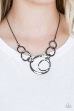 Load image into Gallery viewer, Paparazzi Progressively Vogue - Black Necklace and matching Earrings - $5 Jewelry With Ashley Swint