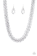 Load image into Gallery viewer, Paparazzi Put It On Ice - Silver - Acrylic Necklace &amp; Earrings - $5 Jewelry With Ashley Swint