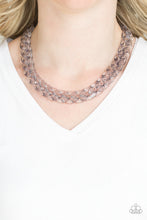Load image into Gallery viewer, Paparazzi Put It On Ice - Silver - Acrylic Necklace &amp; Earrings - $5 Jewelry With Ashley Swint