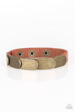 Load image into Gallery viewer, PAPARAZZI Off Road Rally - Brass URBAN STYLE LEATHER SNAP - $5 Jewelry with Ashley Swint