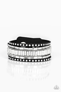 Paparazzi - Rock Star Rocker - Black - Bracelet