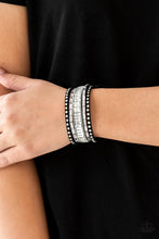 Load image into Gallery viewer, Paparazzi - Rock Star Rocker - Black - Bracelet