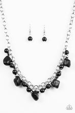 Load image into Gallery viewer, Paparazzi Paleo Princess - Black Stones - Double Chain Necklace and matching Earrings - $5 Jewelry With Ashley Swint