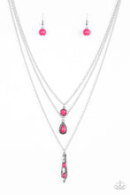 Load image into Gallery viewer, Paparazzi Tahitian Princess - Pink Beads - Multi Layered Necklace &amp; Earrings - $5 Jewelry With Ashley Swint