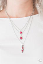 Load image into Gallery viewer, Paparazzi Tahitian Princess - Pink Beads - Multi Layered Necklace &amp; Earrings - $5 Jewelry With Ashley Swint
