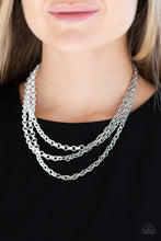 Load image into Gallery viewer, Paparazzi Turn Up The Volume - White - Necklace &amp; Earrings - $5 Jewelry with Ashley Swint