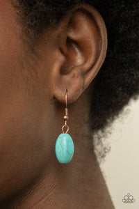 Paparazzi Blazing Saddles - Copper - Necklace & Earrings - $5 Jewelry with Ashley Swint