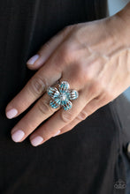 Load image into Gallery viewer, PRE-ORDER - Paparazzi Botanical Ballroom - Blue - Ring - $5 Jewelry with Ashley Swint