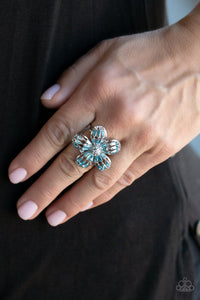 PRE-ORDER - Paparazzi Botanical Ballroom - Blue - Ring - $5 Jewelry with Ashley Swint