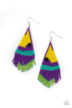 Load image into Gallery viewer, Paparazzi Brightly Beaded - Purple - Seed Beads - Earrings - $5 Jewelry with Ashley Swint