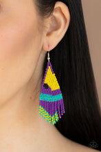 Load image into Gallery viewer, Paparazzi Brightly Beaded - Purple - Seed Beads - Earrings - $5 Jewelry with Ashley Swint