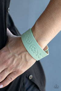 PRE-ORDER - Paparazzi Butterfly Canopy - Green - Leather Bracelet - $5 Jewelry with Ashley Swint