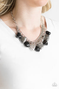 PAPARAZZI Change Of Heart - Black - $5 Jewelry with Ashley Swint