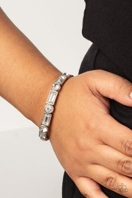 PRE-ORDER - Paparazzi Classic Couture - White - Bracelet - $5 Jewelry with Ashley Swint