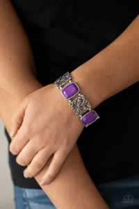PRE-ORDER - Paparazzi Colorful Coronation - Purple - Bracelet - $5 Jewelry with Ashley Swint