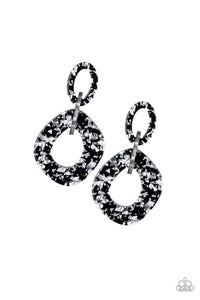 Paparazzi Confetti Congo - Silver -Acrylic Post Earrings - $5 Jewelry With Ashley Swint