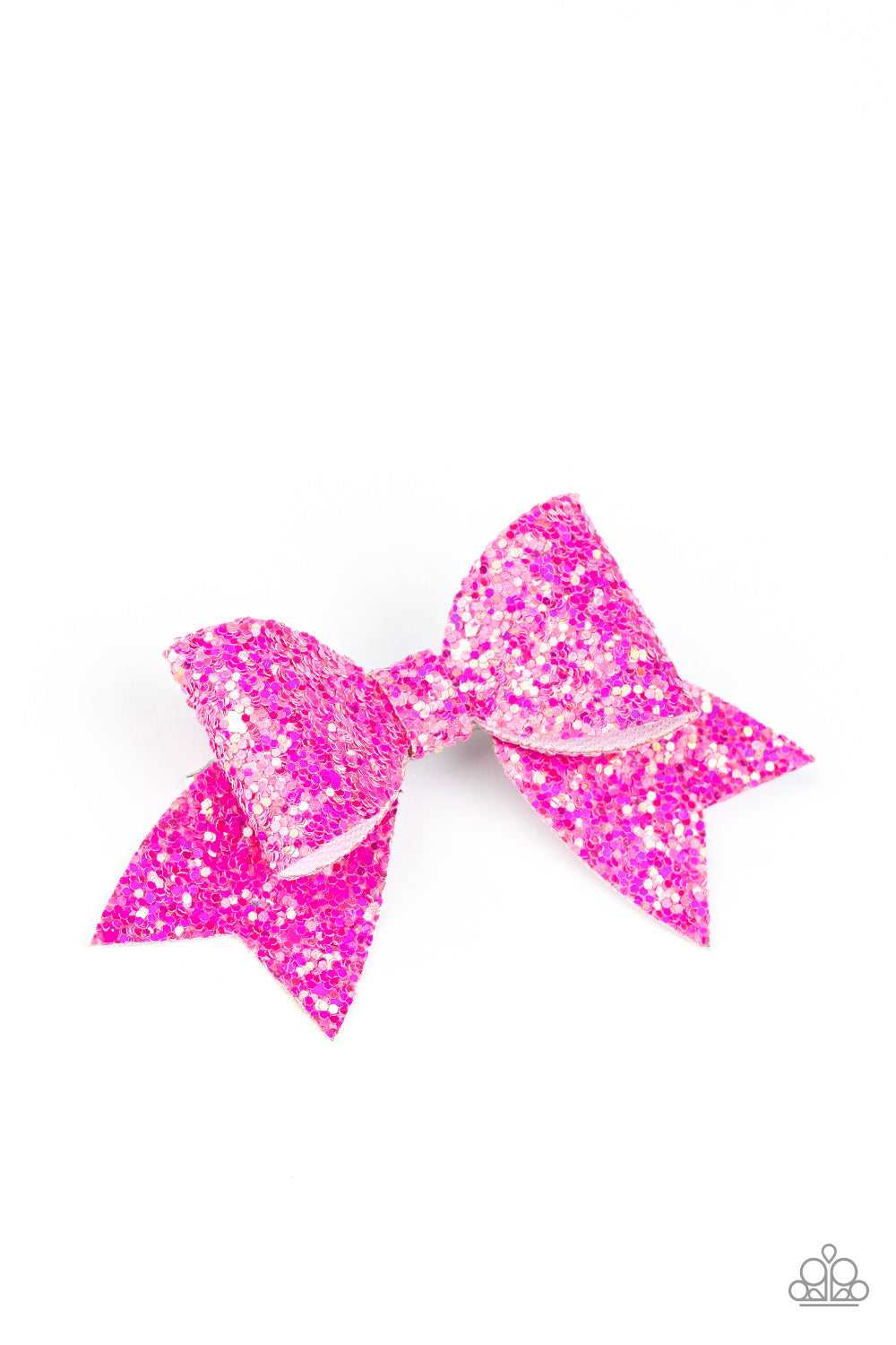 Paparazzi Confetti Princess - PINK - Sequins - Glittery Leather - Hair Clip - $5 Jewelry with Ashley Swint