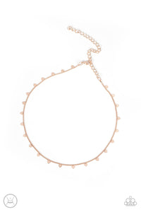 Paparazzi Cupids Cutest Valentine - Rose Gold - Necklace & Earrings