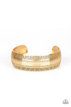Load image into Gallery viewer, Paparazzi Desert Peaks - Gold - Cuff Wrap Around Bracelet - $5 Jewelry With Ashley Swint