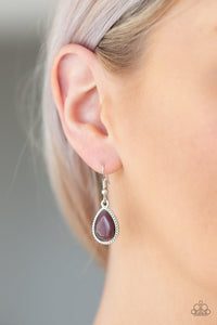 Paparazzi East Coast Essence - Purple - Moonstone - Necklace & Earrings - $5 Jewelry with Ashley Swint