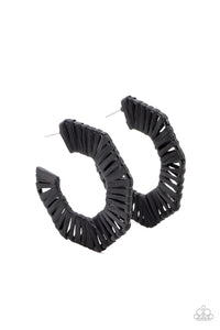 Paparazzi Fabulously Fiesta - Black - Earrings - $5 Jewelry with Ashley Swint