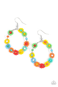 PRE-ORDER - Paparazzi Festively Flower Child - Multi - Seed Bead Earrings - $5 Jewelry with Ashley Swint