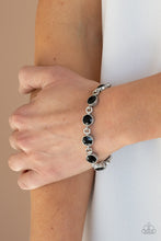 Load image into Gallery viewer, Paparazzi First In Fashion Show - Black Rhinestones - Bracelet - $5 Jewelry with Ashley Swint