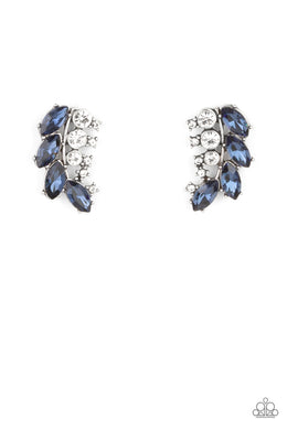 PRE-ORDER - Paparazzi Flawless Fronds - Blue - Earrings - $5 Jewelry with Ashley Swint