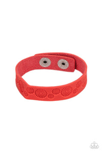 PRE-ORDER - Paparazzi Follow The Wildflowers - Red - Bracelet - $5 Jewelry with Ashley Swint