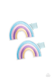 PRE-ORDER - Paparazzi Follow Your Rainbow - Blue - Hair Clips - $5 Jewelry with Ashley Swint